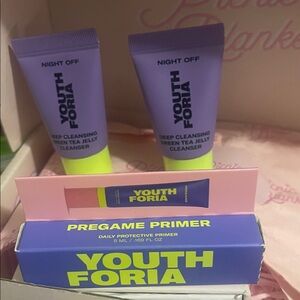 Youth Foria Pregame Primer and 2 Deep Cleansing Bundle